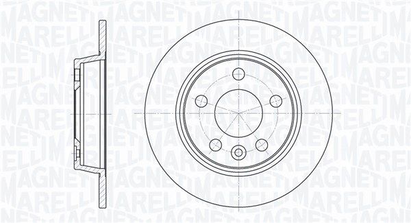 MAGNETI MARELLI Тормозной диск 361302040245